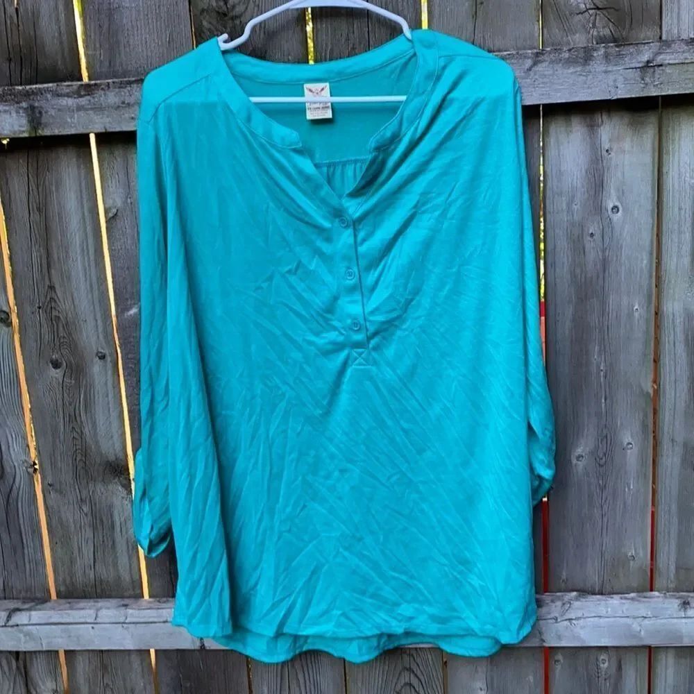 Faded Glory Teal Top sz. 2X